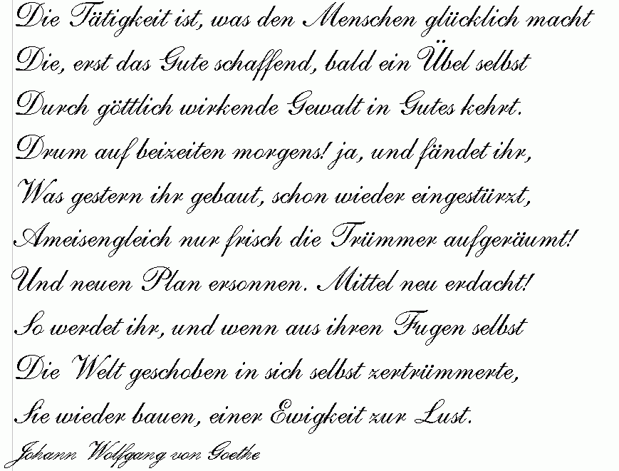 Tätigkeit macht glücklich